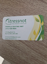 Stressnot Massage - Mobile and In-Clinic
