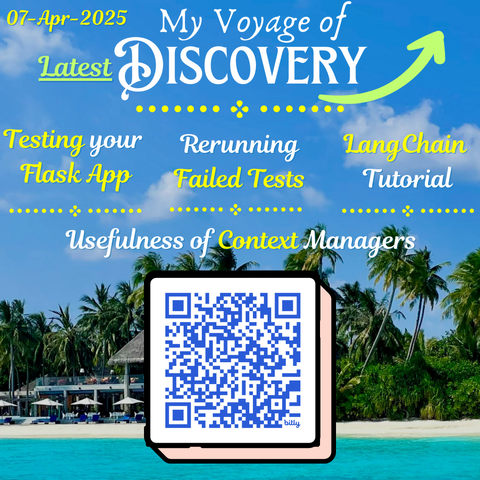 Latest edition of My Voyage of Discovery