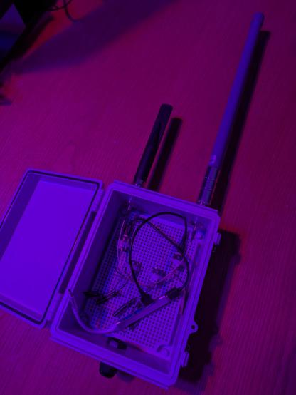 Box open with four Seeed Studio XIAO ESP32S3 & Wio-SX1262