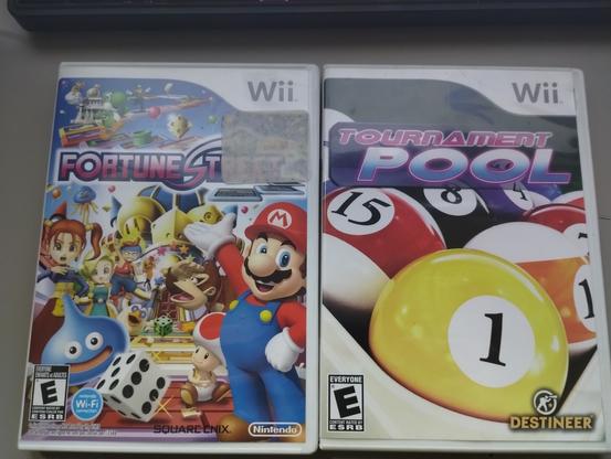 Nintendo WII Fortune Street and Tournament Pool games