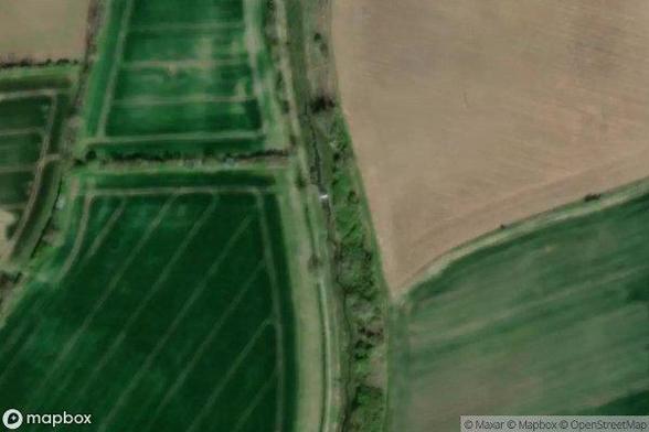 A satellite image of the area containing Lock 2, Silburn Lock. Provided by MapBox.