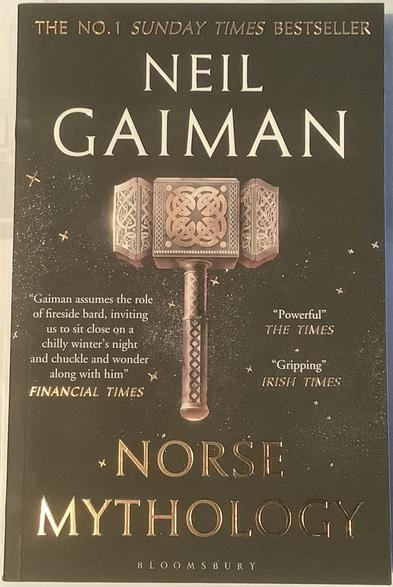 The cover of my copy of Norse Mythology by Neil Gaiman