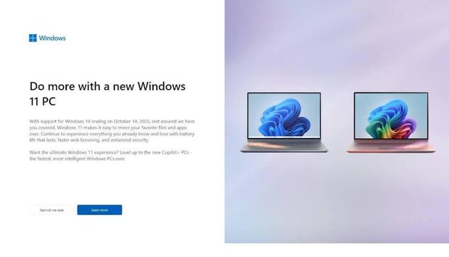 Windows 10 support ends October 2025—are you ready? Discover how upgrading to Copilot+ AI PCs offers enhanced performance, all-day battery life, and advanced security features. Don't wait until it's too late!​ #Windows10 #CopilotAI #TechUpgrade #DigitalTransformation