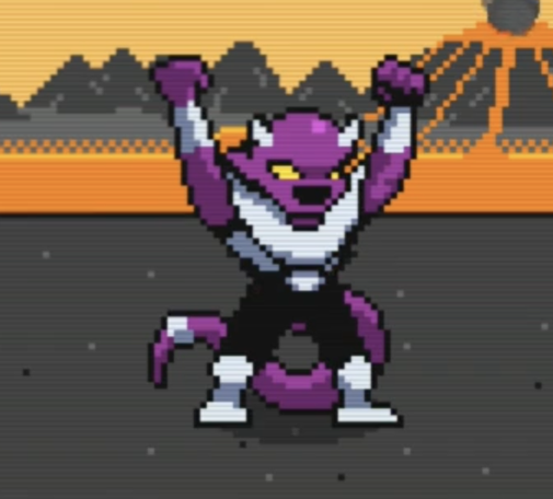 Zaelar doing his victory pose