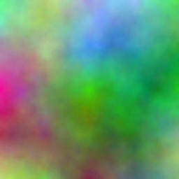 A computer generated, multi-coloured, fractal plasma. Generated using the Diamond-Square algorithm.