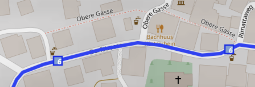 screenshot of anOSM map
