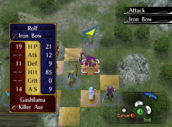 Boss spamming with Rolf to level him up in the laguz level