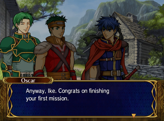Oscar, Boyd and Ike talking after Ike finished his first mission.