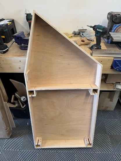 Ask five seeds are now fitted to the baseboard. Everything is 12mm ply.