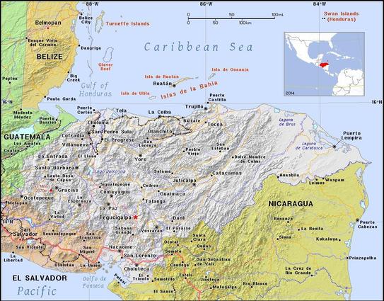A map showing the location of Honduras
Credit https://ian.macky.net/pat/
