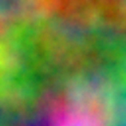 A computer generated, multi-coloured, fractal plasma. Generated using the Diamond-Square algorithm.