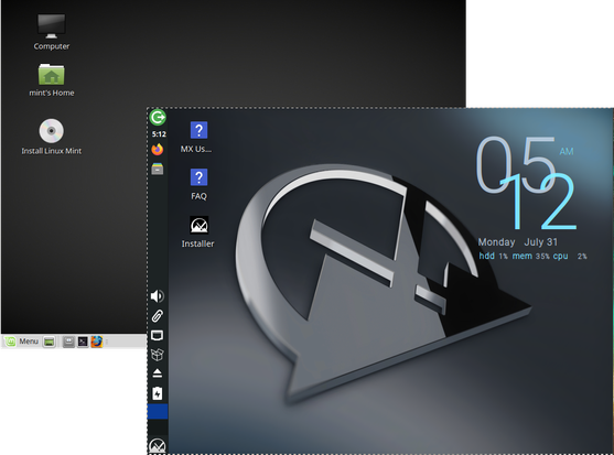 mx linux vs linux mint debian edition