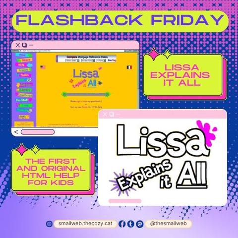 Flashback Friday - Lissa Explains It All | smallweb.thecozy.cat