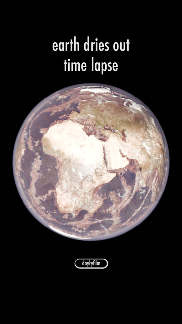 earth dries out time lapse