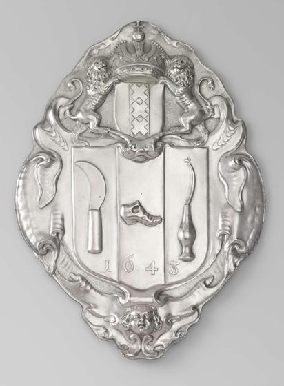 Funeral Shield of the Cobblers’ Guild in Amsterdam, Johannes Grill, 1643