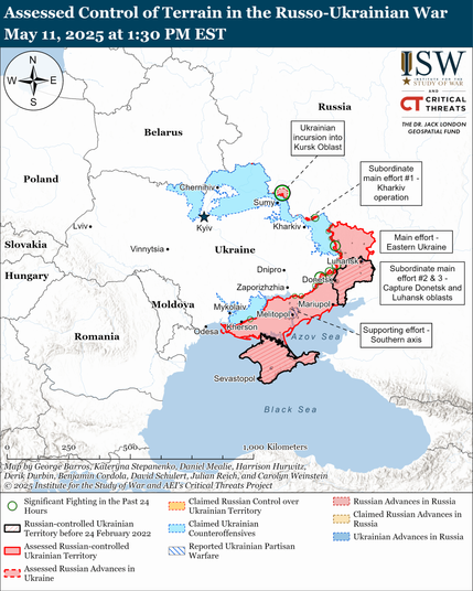 Russian Offensive Campaign Assessment, May 11, 2025