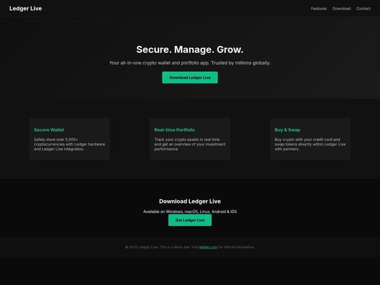 Screenshot of phishing site