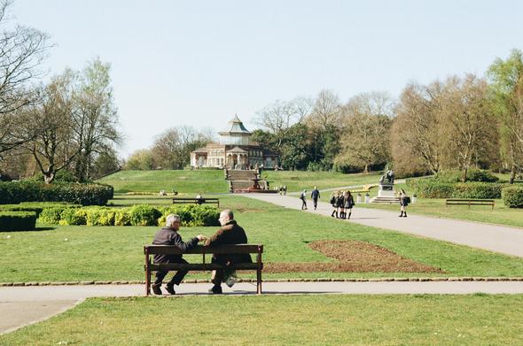 The Park is a great place to sit and have a good natter