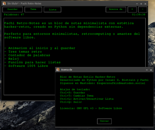 Tema estilo "Retro-Hacker" como Pachi MicroOS
