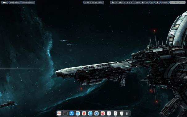 My desktop today 
#UnixPorn #DailyDesktop #ShareYourDesktop #gnu #Linux #Fedora 42 #Gnome