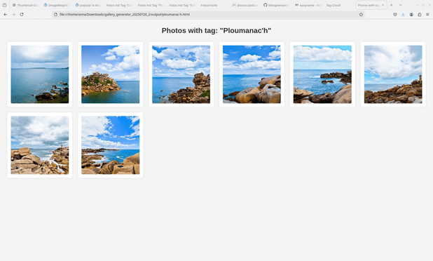 screenshot of a static web gallery I created with my new static web gallery generator