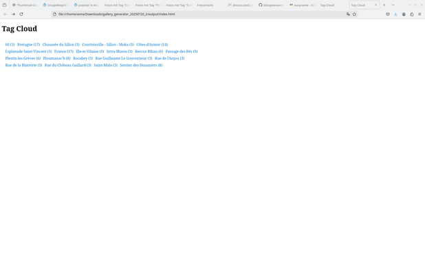 screenshot of a static web gallery I created with my new static web gallery generator