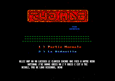 Screenshot of "Killer Ball" - Crack and Trainer: Genesis - Published by Microids on Amstrad CPC (1991)