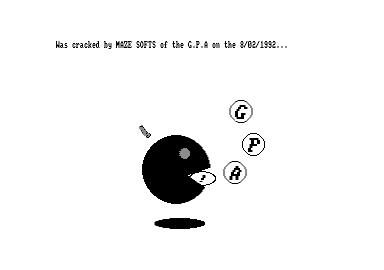 Screenshot of "Enterprise" - Crack: Guilde des Pirates Associés (GPA) - Published by IC&D on Amstrad CPC (19xx)
