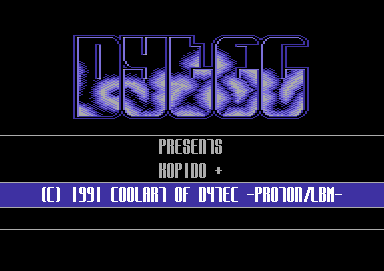 Screenshot of "Kopido" - Crack: Dytec - Trainer: +1 - Published by Game On-CP Verlag on Commodore 64 (1992)
