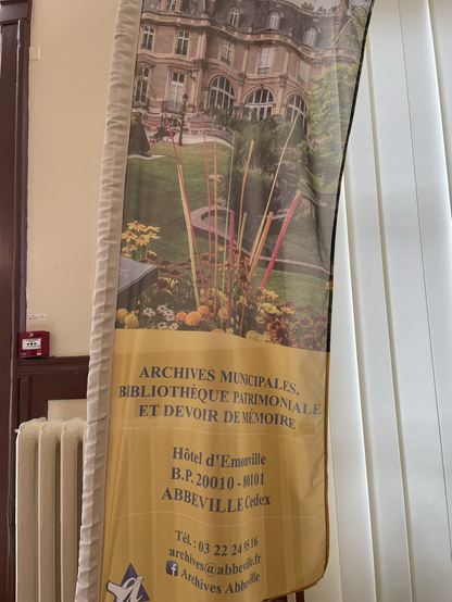 Fanion des Archives municipales et de la bibliothèque patrimoniale d’Abbeville