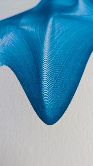 Blue abstract artwork