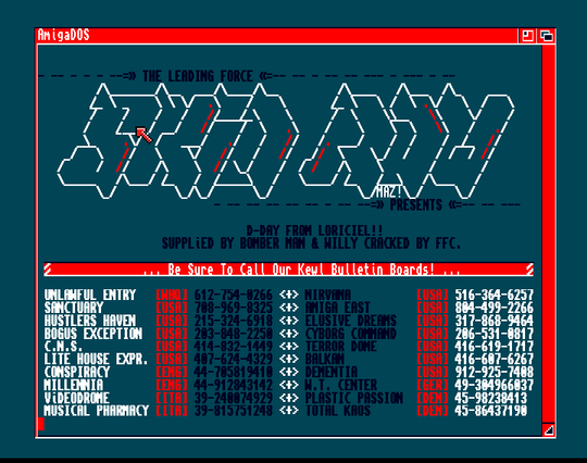Screenshot of "D-Day" - Crack: Skid Row (SKR) - Published by Loriciel on Commodore Amiga (1993)