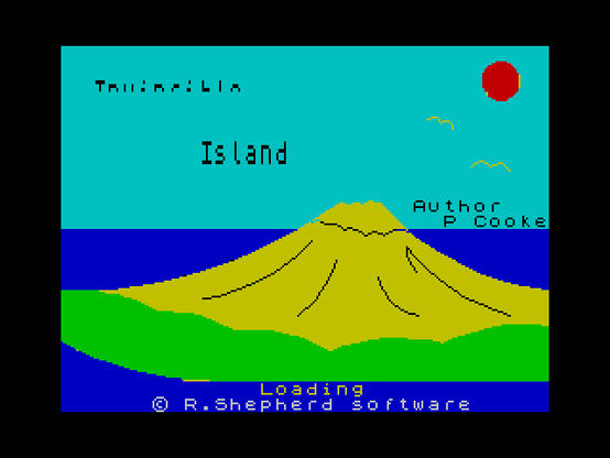 title screen for invincible island
