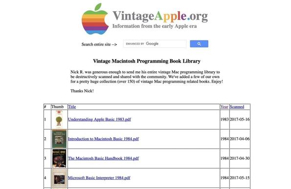 Vintage Macintosh Programming Book Library