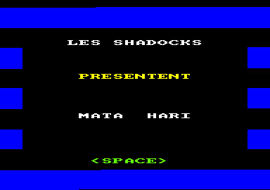 Screenshot of "Mata Hari" - Crack and Trainer: Les Shadocks - Published by J.-Ph. Biscay on Amstrad CPC (1988)