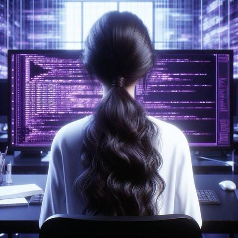 coding girl