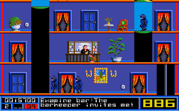 Mission Elevator on Atari ST (1986, Rolf Lakämper)