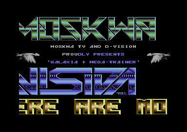 Screenshot of "Galaxia 7" - Crack: Moskwa TV + D-Vision - Trainer: +1 - Published by The Power House on Commodore 64 (1988)