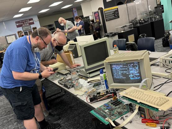 Scenes from INIT HELLO con at the System Source Computer Museum in MD