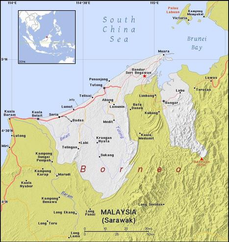 A map showing the location of Brunei Darussalam
Credit https://ian.macky.net/pat/
