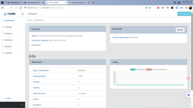Rclone web ui