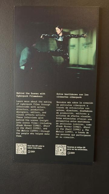 The image showing a scene from the Matrix also has a QR code where you can learn more through interviews, etc. The image is full-size, baring Masto resizing so it should be scannable.