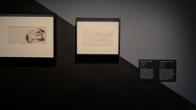 Concept drawings for Tron. One shows the hyper car in pencil.