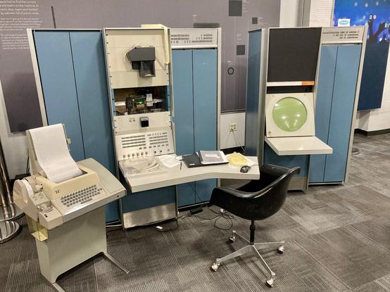 A DEC PDP-7 running UNICS version 0.