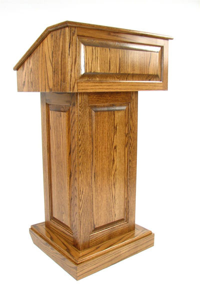 A lectern (representing a teaching position)