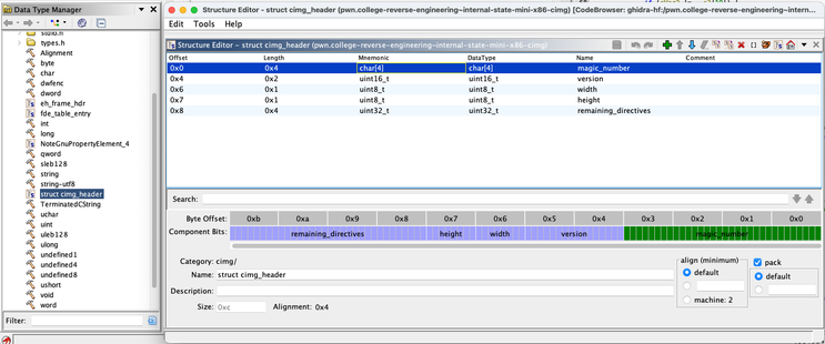 struct definition in ghira
