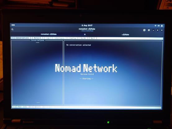 Nomadnet splash scree