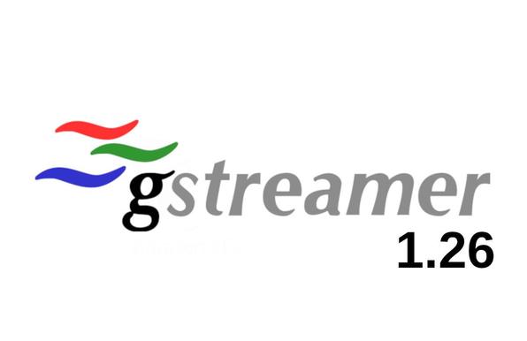 GStreamer logo with 1.26 version number