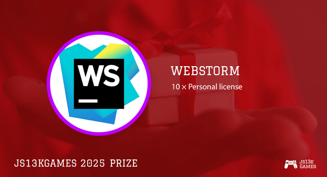 js13kGames 2025 prize: WebStorm