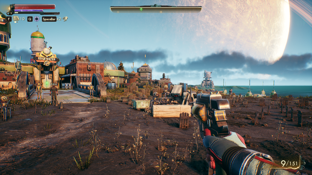 Screenshot of The Outer Worlds.